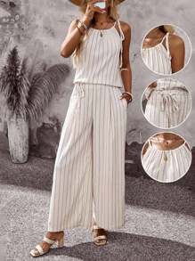 EMERY ROSE Teacher Outfits For Women School Clothes Vacation Outfits Women Office Outfits For Women Country Concert Outfit Western Wear Women Teacher Boho Halter Tops Concert Outfits For Women Hawaii Outfits Women Boho Women Clothing Brunch Outfits For Women Old Money Style Women Church Dresses For Women Vacation Two Pieces Set Country Old Money Vacation Outfits Vintage Clothes Women Women Two Pieces Outfits - Multicolor - View 1