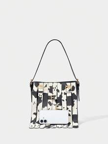 SHECARRY 休闲时尚个性化大容量女士单肩包，适合日常使用 - 彩色 - 查看 6