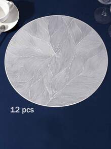 SHEIN 1-12pcs Washable And Wipeable Kitchen Dining Placemat, Multicolor Table Decoration Mat For Festivals And Weddings