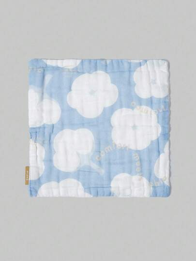 SHEIN Batistă moale, absorbantă, cu imprimeu pe o singură față, cu desene animate, prietenoasă cu pielea