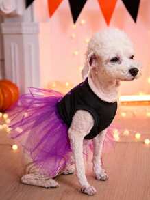 PETSIN Halloween Orange Tulle Princess Dress For Pets, Cats & Dogs - Multicolor - View 2