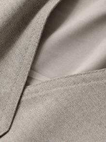 DAZY Damen Locker Sitzende Business Lässig Büro Tragen Professionelle Arbeits Pendler Weste Blazer, Herbst/Winter - Khaki - Übersicht 8