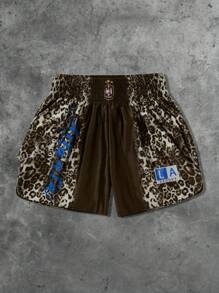 ROMWE MEN Street Life 男士格斗拳击运动短裤，适合日常穿着，春夏季