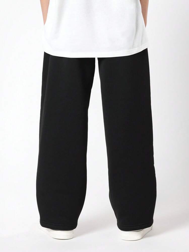 Spodnie dresowe z nadrukiem logo i elastyczną talią