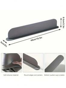 1 pieza Protector salpicaduras clásico de silicona con ventosas, barrera impermeable para fregaderos de cocina y laboratorio, cubas para lavar platos y verduras, disponible en varios colores, fácil de instalar, evita derrames de agua y protege mostradores, perfecto para uso doméstico y profesional, protección de mostrador | Diseño clásico | Flexible