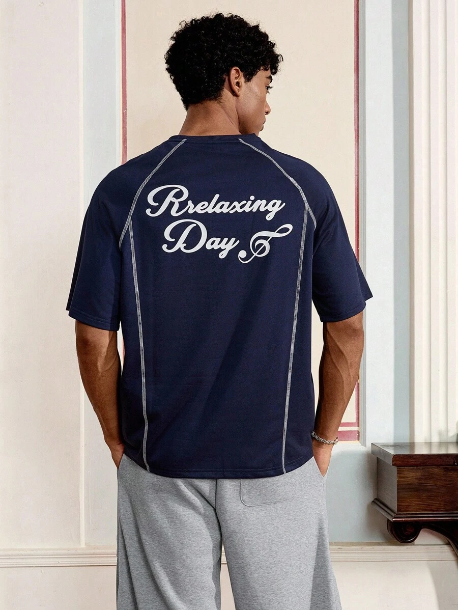 SWAVVY Camiseta casual de manga corta y cuello redondo para hombre, verano