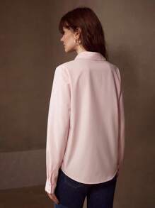 MOTF PREMIUM Camisa abotonada con aplicaciones de strass - Rosa - Ver 4