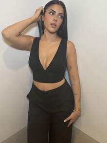 Lucia Bellido 素色短款背心