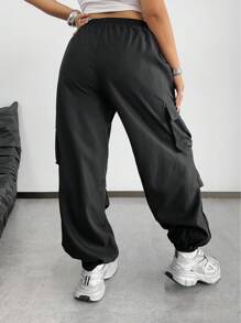 POPSWAY Plus Size Women's Drawstring Casual Khaki Pants Fall Cloth For Women