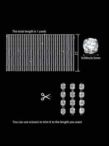 1 件水钻装饰 DIY 流苏 - 無色 - 查看 9