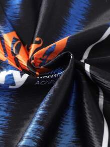 ROMWE MEN Prep 男式撞色条纹运动 Polo 衫