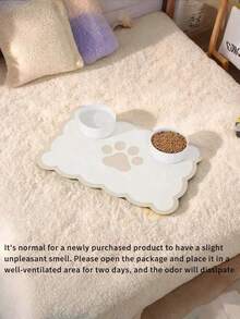 1 Tấm lót cho ăn cho thú cưng, Tấm lót cho ăn hình lượn sóng cho chó, Tấm lót cho ăn cho mèo, Tấm thấm hút cho bát thức ăn và nước uống, Tấm lót bàn ăn hình lượn sóng dễ thương, trang nhã và thẩm mỹ cho chó, mèo, phụ kiện cho chó con - Nhiều màu - Xem 6