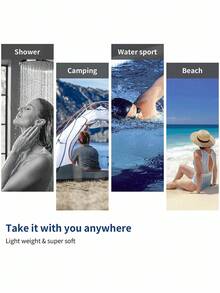 TOM & JERRY X SHEIN Cartoon Pattern Ultra-Soft Beach Towel - Premium Microfiber Travel Must-Have, Super Absorbent, Multi-Use For Seaside, Bath & Pet Care