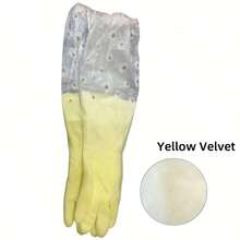 1双长袖橡胶手套，可重复使用洗碗手套，厨房烤箱宠物清洁手套 - 彩色 - 查看 10