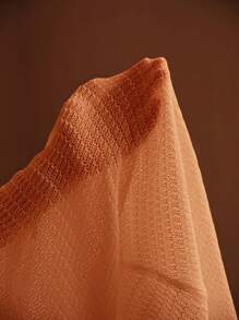 MOTF PREMIUM 金属贝壳喇叭袖罩衫 - 橘色 - 查看 8