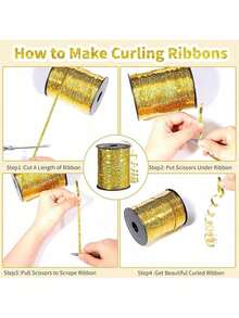 Geschenkband zum Verpacken, bunte Ballonbänder für Hochzeitseinladungen, Geburtstagsfeiern, Weihnachtsbaumschmuck, Muttertag, Abschluss