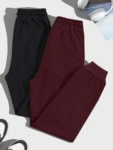 EURMUSE 2 Pcs Men's Waffle Fabric Basic Style Combination Fit Boxers, Set Of 2 - Multicolor - View 2