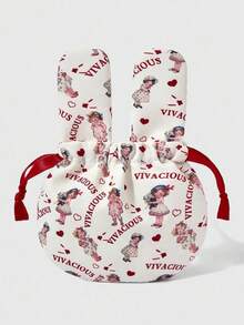 ROMWE Kawaii 可爱兔子图案女童化妆包 442464 - 彩色 - 查看 1