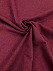 SHEIN Unity Women Black Sleeveless Jumpsuit, Casual Adjustable Straps Ruched Fitted Short Jumpsuit, Spring/Summer - Burgundy - View 7