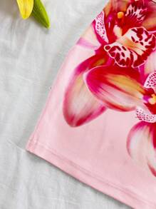 SHEIN x Eduarda Gutierrez Soleia Bộ 2 món áo yếm họa tiết hoa và chân váy mini dành cho nữ, thích hợp đi biển/nghỉ dưỡng - Nhiều màu - Xem 4