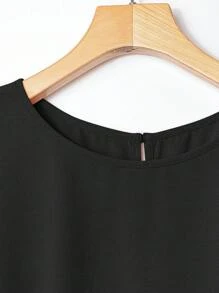 Rusticease 2 pièces Ensemble Top à manches chauve-souris et pantalon de couleur unie pour femmes. Ensemble deux pièces avec pantalon large. Ensemble décontracté deux pièces pour femmes. Tenue deux pièces pour femmes, AUTOMNE - Noir - Voir 5