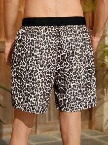 Manfinity VDAYZ Casual Vacation Beach Summer Loose Drawstring Men's Beach Shorts - Multicolor - View 2