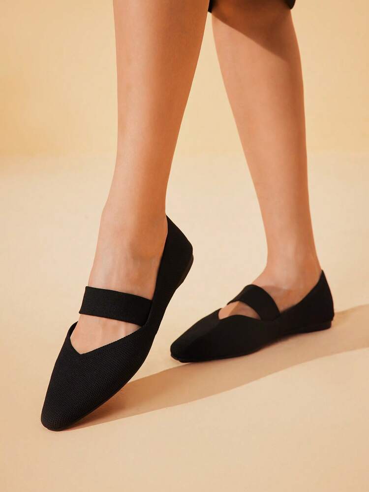 CUCCOO BASICS Women's Casual Woven Hollow Out Breathable Soft Bottom Knitted Flats For Commuting, Summer