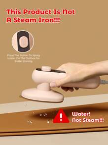 Teckwe Mini ferro da stiro senza vapore, portatile, per indumenti, riscaldamento rapido, ultra leggero, essenziale per viaggi, dormitori universitari, casa - Spina EU