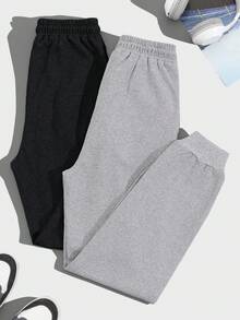 EURMUSE 2 Pcs Men's Waffle Fabric Basic Style Combination Fit Boxers, Set Of 2 - Multicolor - View 2