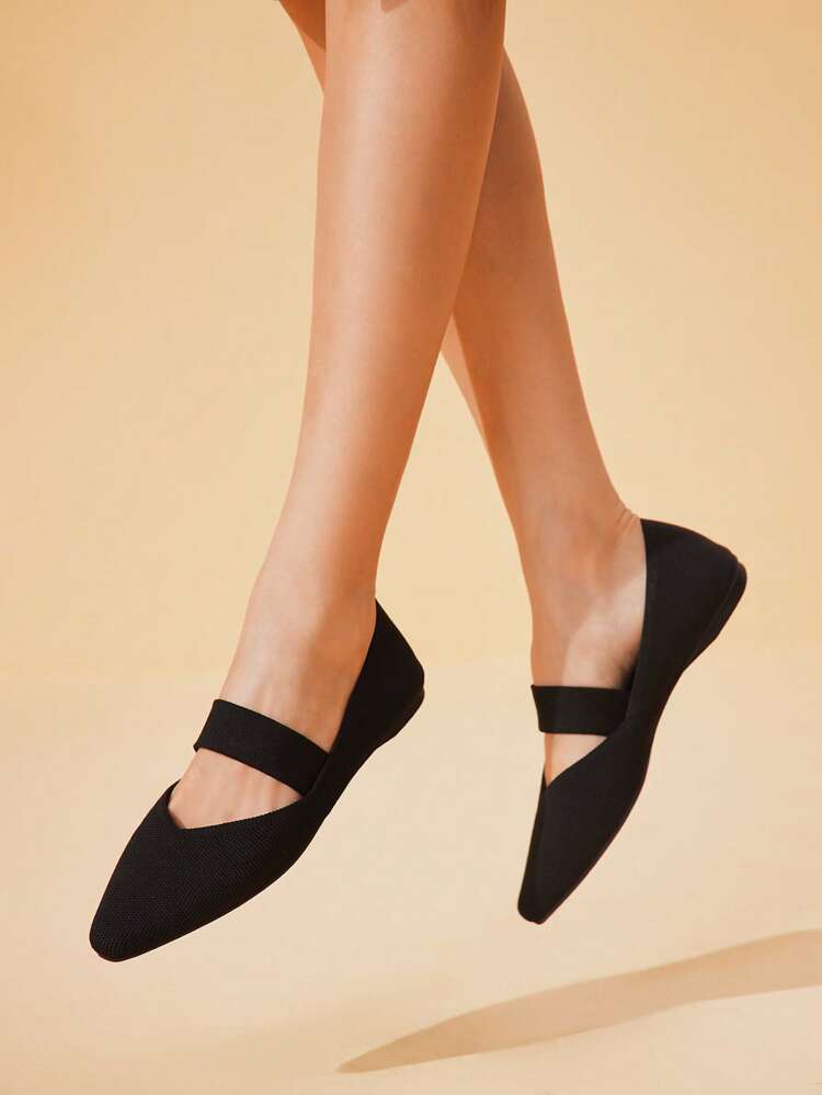 CUCCOO BASICS Women's Casual Woven Hollow Out Breathable Soft Bottom Knitted Flats For Commuting, Summer