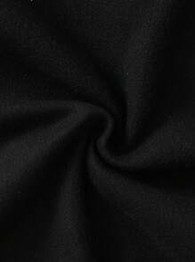 Tween-Mädchen Lässiges Kapuzenpullover mit minimalistischem Schleifendruck