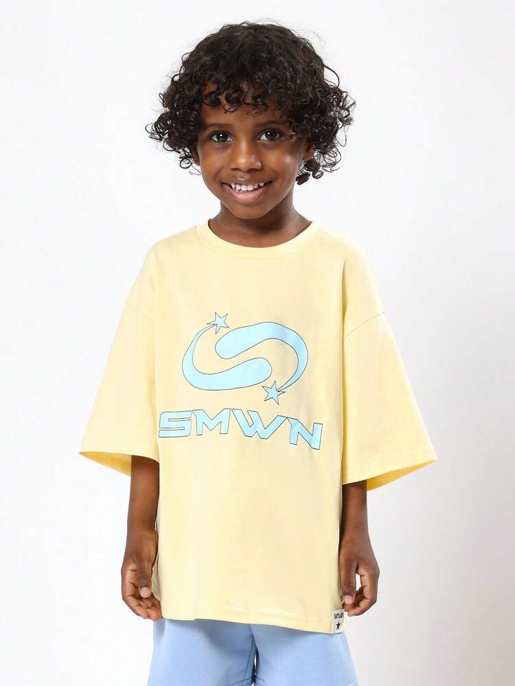 Oversized T Shirt With SMWN Logo Print