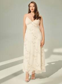 Auralis 大码女士优雅连衣裙、婚礼宾客连衣裙、露背连衣裙、女士节日连衣裙、仙女连衣裙、大码派对连衣裙 女士沙滩装 女士生日连衣裙 女士连衣裙 女士优雅连衣裙 女士派对连衣裙 度假连衣裙 女士派对性感连衣裙 飘逸连衣裙 婚礼宾客连衣裙 闪亮连衣裙 婚礼宾客连衣裙 曲线连衣裙 - 杏色 - 查看 3