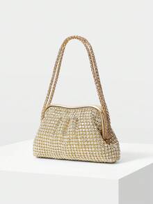 MOTF PREMIUM BRAID KISS LOCK CLUTCHES - Gold - View 3