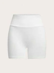 SHEIN EZwear 4件套女士休闲针织修身短款打底裤，夏季 - 彩色 - 查看 10