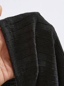 EMERY ROSE 乡村休闲深灰色腰阔腿宽松休闲裤适合春夏季波西米亚风女装 - 深灰色 - 查看 6