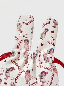 ROMWE Kawaii 可爱兔子图案女童化妆包 442464 - 彩色 - 查看 3