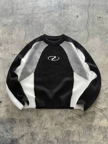 AXEPEAK Suéter casual de cuello redondo de manga larga para hombre, otoño/invierno - Multicolor - Ver 1