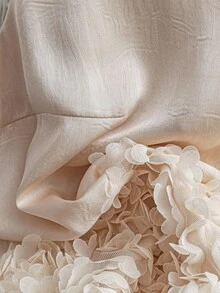 Flirla 大码女式时尚纽扣蕾丝拼接提花优雅圆领无袖上衣奶油色衬衫女士优雅衬衫无袖衬衫女士夏季上衣花瓣衬衫