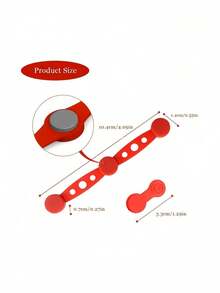 Air Fryer Parchment Paper Holder Magnetic Silicone Clips Secure Non Slip Grip Reusable High Heat Resistant Universal Fit Accessories Cooking Helper Dishwasher Safe Easy Install - Multicolor - View 2