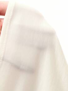 DAZY 女式宽松纯色斜领串珠优雅休闲衬衫，秋季长袖上衣