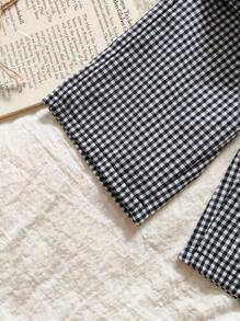 SHEIN Vintaside Kids 2pcs Baby Girls' Countryside Style Long Sleeve T-Shirt And Pants Set, Comfortable And Fashionable For Spring And Autumn, Suitable For Casual Outings Fall Winter - Multicolor - View 8