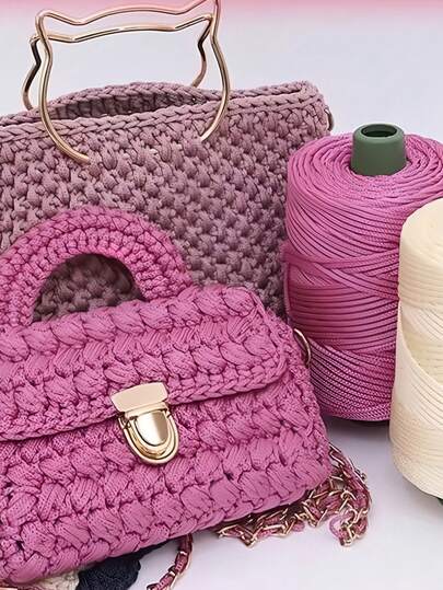 3 mm kolorowa skręcana tkana lina, pusta nić, rękodzieło, ozdobne, ręcznie robione torby, sznurek ściągający, akcesoria, włókno polipropylenowe