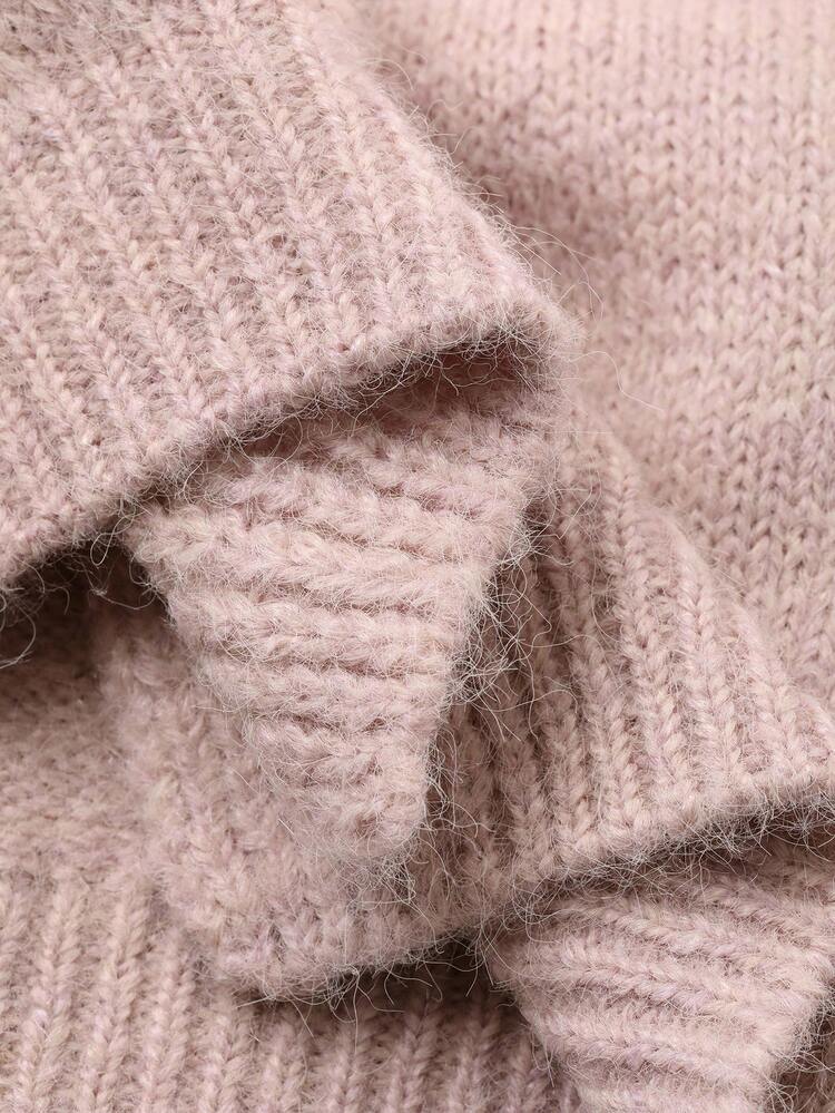 Baby Girl Casual Solid Color Cardigan, Autumn/Winter Toddler Girls Clothes