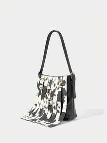 SHECARRY 休闲时尚个性化大容量女士单肩包，适合日常使用 - 彩色 - 查看 4