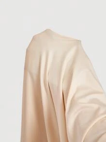SHEIN MOD 女士纯色简约无袖连衣裙，日常穿着 - 杏色 - 查看 5