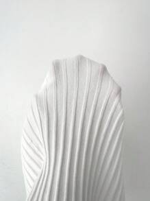 Elenzga Elegant White Long Sleeve Crochet And Organza Patchwork Sweater, Vintage Style Women Knitted Pullover For Back To School And Outings, Autumn/Winter Fall - White - View 7