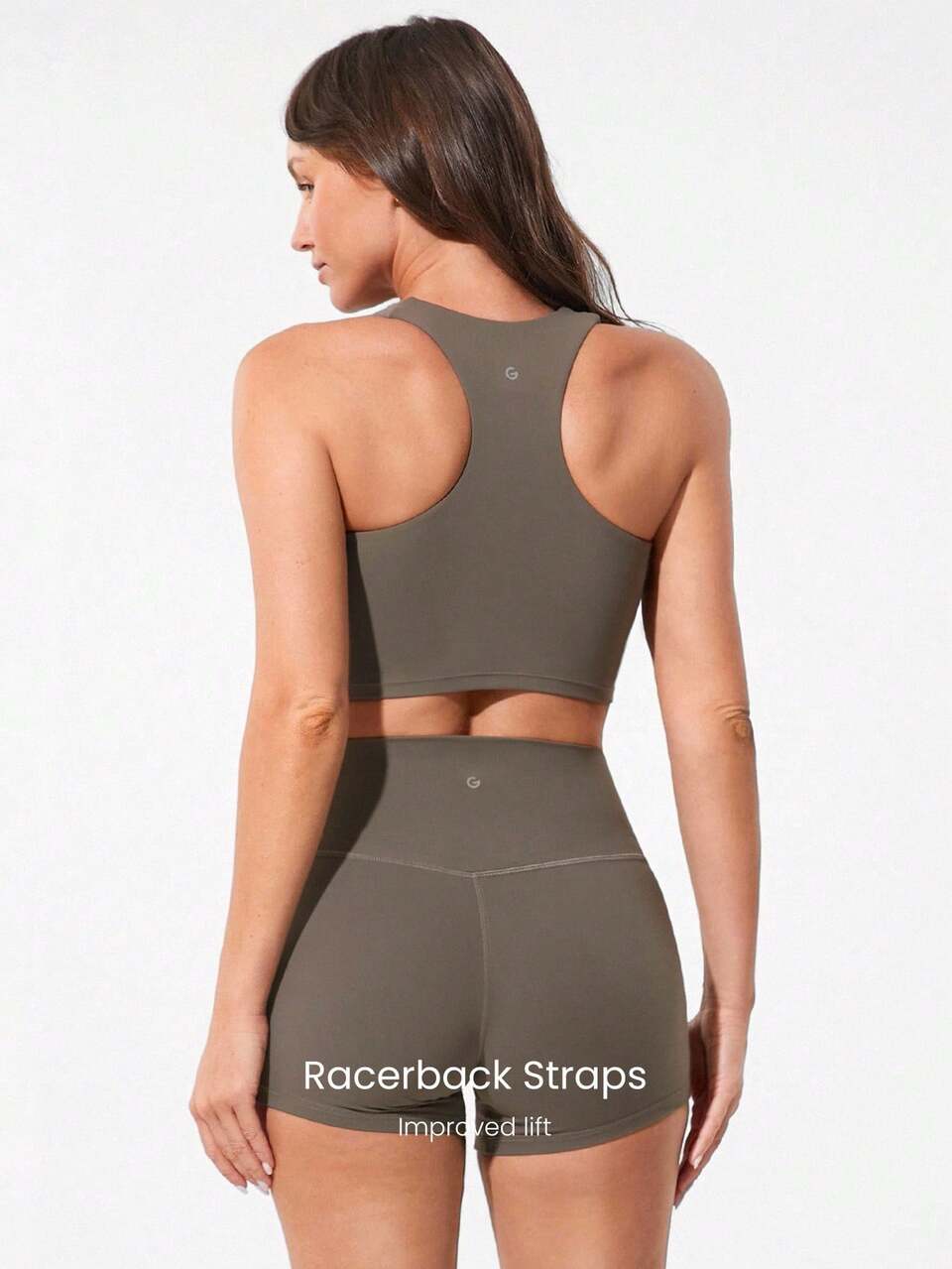 FeatherFit™ Ruched Racerback Sports Bra