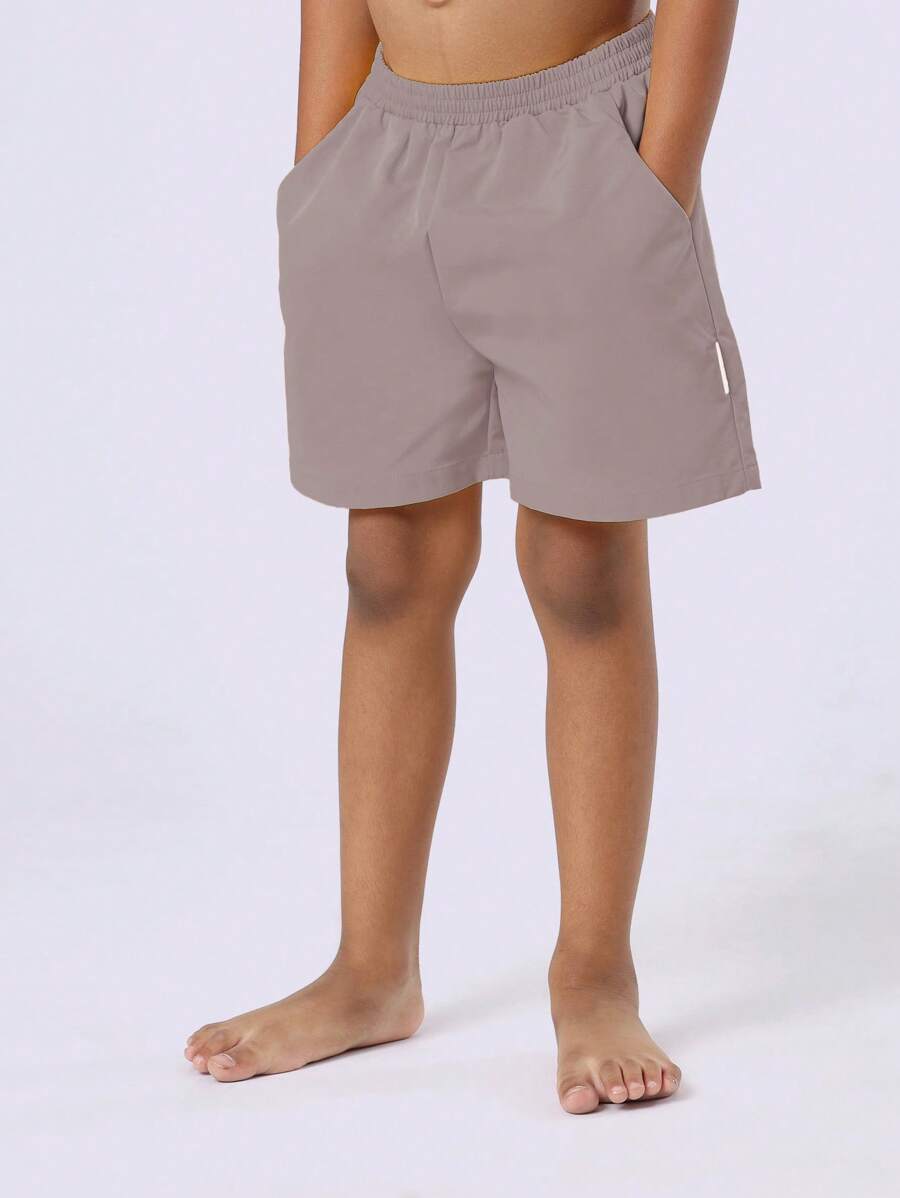 SUMWON Kids Swimming Trunks Beach Pool Shorts Elastic Waist Swimming Bottoms Summer Holiday Vacation Beachwear Poolside Leisure Wear Comfortable Casual Everyday Swimwear