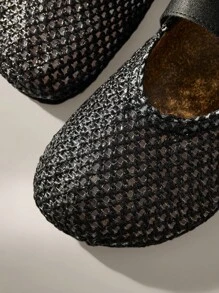 Solecia Spring/Autumn New Thick Sole Slip-On Mule Shoes, Closed Toe Women Shoes